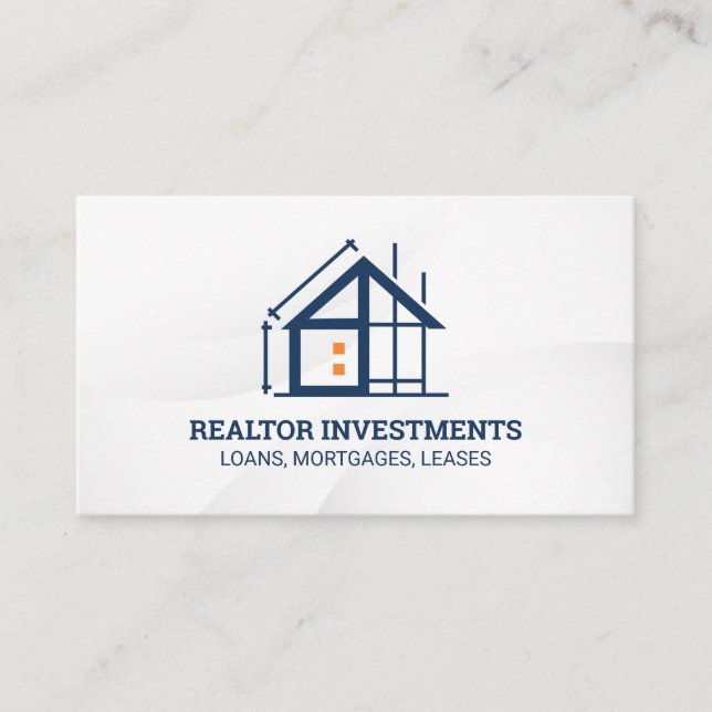 Real Estate Construction | Builder Business Card (Front)