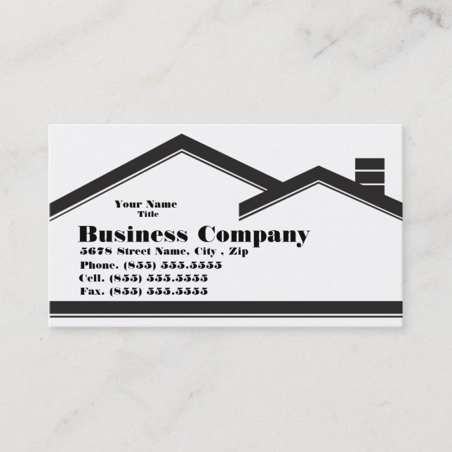 Real Estate / Construction Business Card (Front)