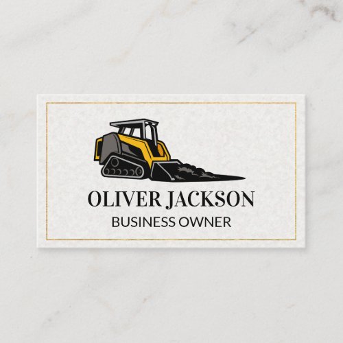 Real Estate Construction Vehicle Business Card