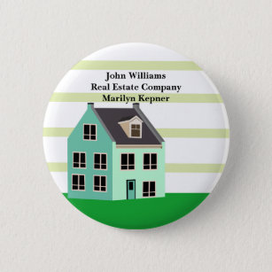 Real Estate Convention Custom House Company Name Button