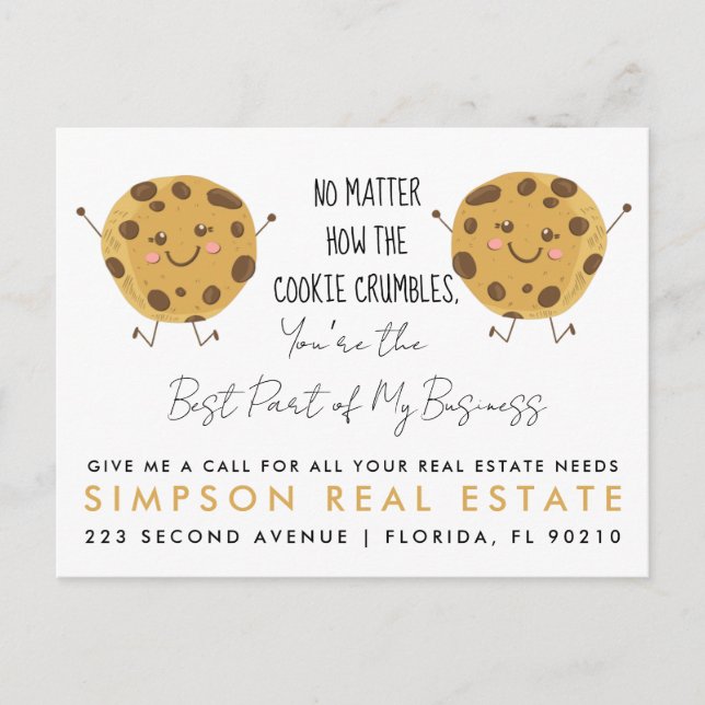 Real Estate Cookie Referral Postcard – Realtor (Front)