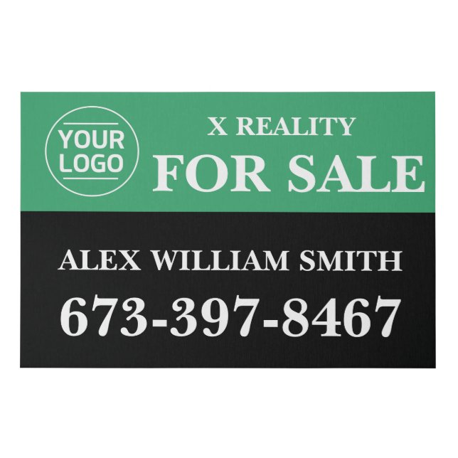 Real Estate Custom Faux Wrapped Canvas Print (Front)