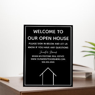 Real Estate Custom Welcome to Our Open House Foam Board