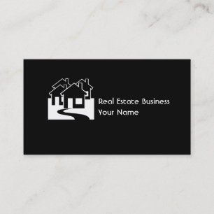 Real Estate customizable houses business cards