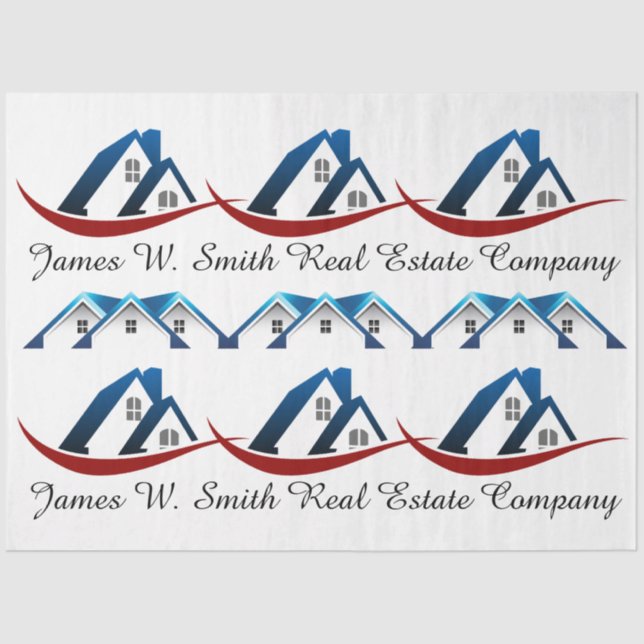 Real Estate Customized Gift Wrap Tissue Tissue Paper (Front)