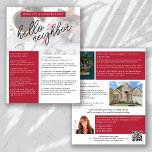 Real Estate December Newsletter Promotional Flyer<br><div class="desc">🏡 This HELLO NEIGHBOR real estate marketing newsletter will raise your brand awareness and generate new leads. The modern design will catch the eye of your potential clients and let them know that you are the friendly, knowledgeable real estate agent. 📝 The template is easy to edit using the personalization...</div>