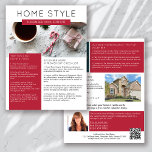 Real Estate December Newsletter Promotional Flyer<br><div class="desc">🏡 This HOME STYLE real estate marketing newsletter will raise your brand awareness and generate new leads. The modern design will catch the eye of your potential clients and let them know that you are the friendly, knowledgeable real estate agent. 📝 The template is easy to edit using the personalization...</div>