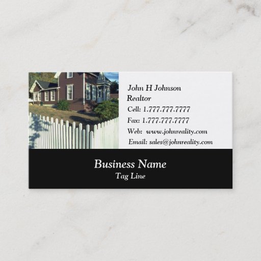 Customizable Real Estate Deluxe Business Card