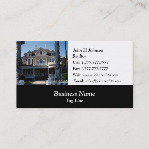 Customizable Real Estate Deluxe Business Card