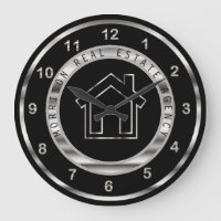 Real Estate Design in Silver and Black