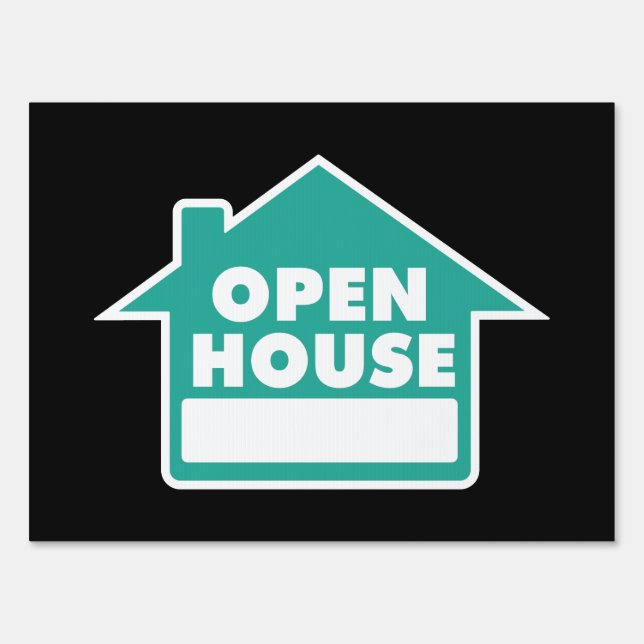 Real Estate Designer Open House Signs (Front)