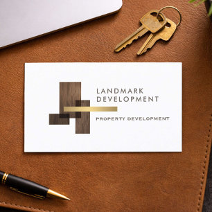 Real Estate Developer Logo Business Card