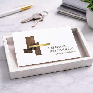Real Estate Developer Luxury Logo Business Card
