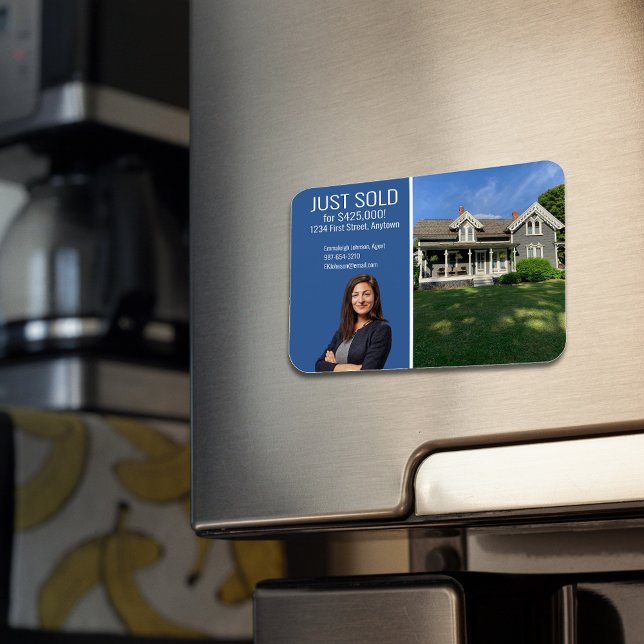 Real Estate Direct Mail Modern Blue Magnet (Creator Uploaded)