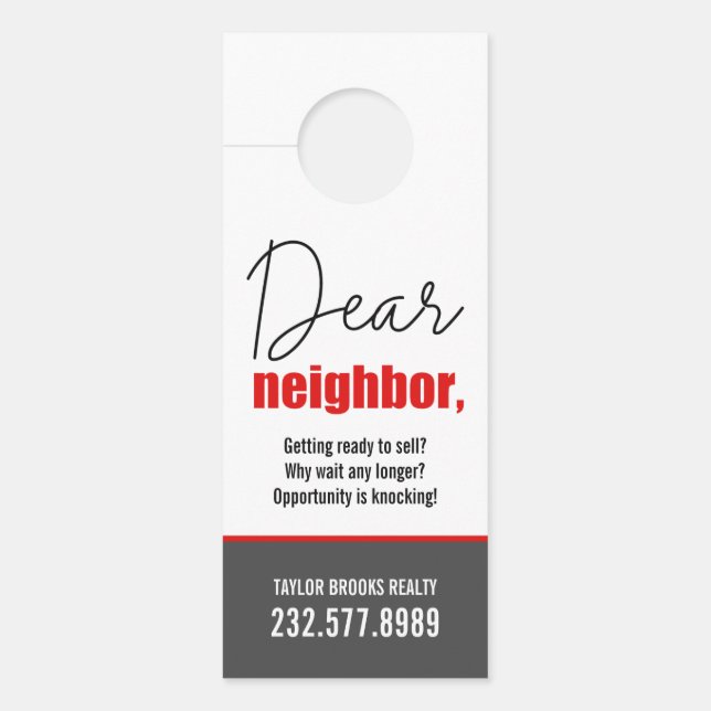 Real Estate Door Hanger (Front)