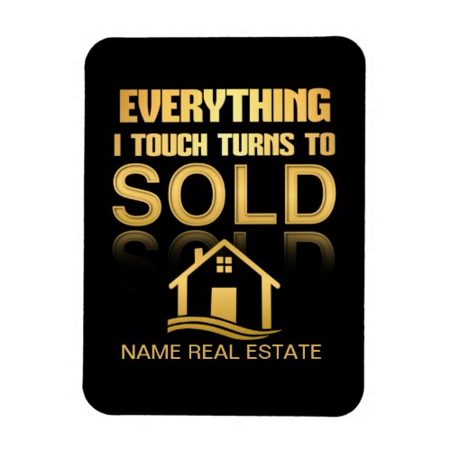 REAL ESTATE everything turns to SOLD  CAR MAGNET