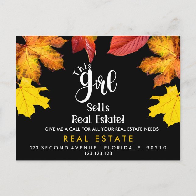 real estate FALL referrals Announcement (Front)