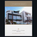 Real Estate Feature Sheet Elegant Custom Flyer<br><div class="desc">This custom-printed Elegant Real Estate Feature Sheet Flyer Template is a great way to impress potential home buyers. Customize it with your company logo or name or special messages. Match it with elegant pocket folder from this collection.</div>