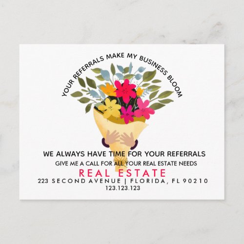 real estate Flowers referrals Announcement