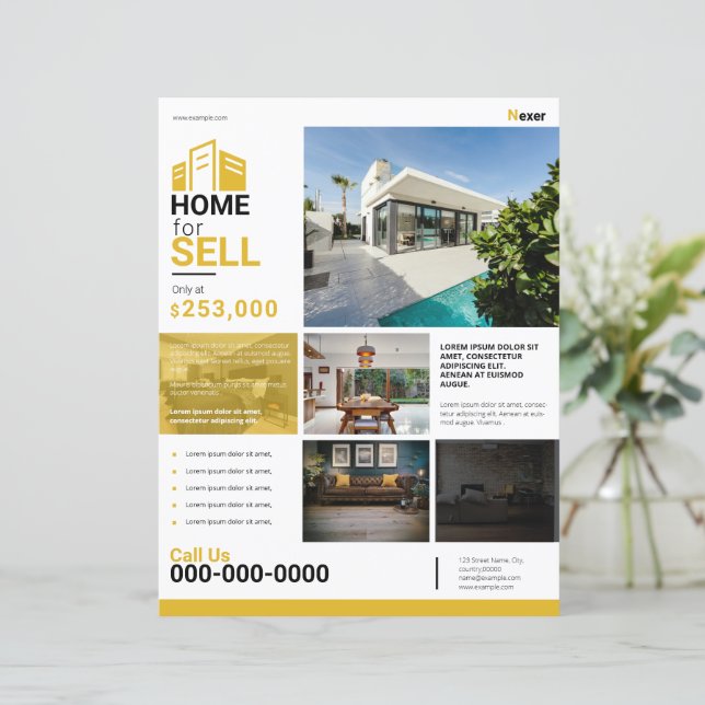 Real Estate Flyer Template (Standing Front)
