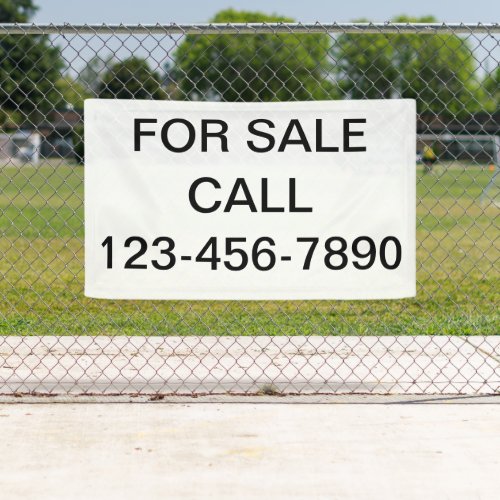Real Estate For Sale Banner Signs