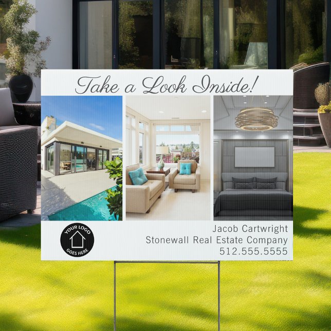 Real Estate For Sale House Interior Photos Yard Sign (Creator Uploaded)