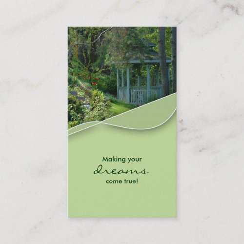 Real Estate Gazebo Garden House Business Card