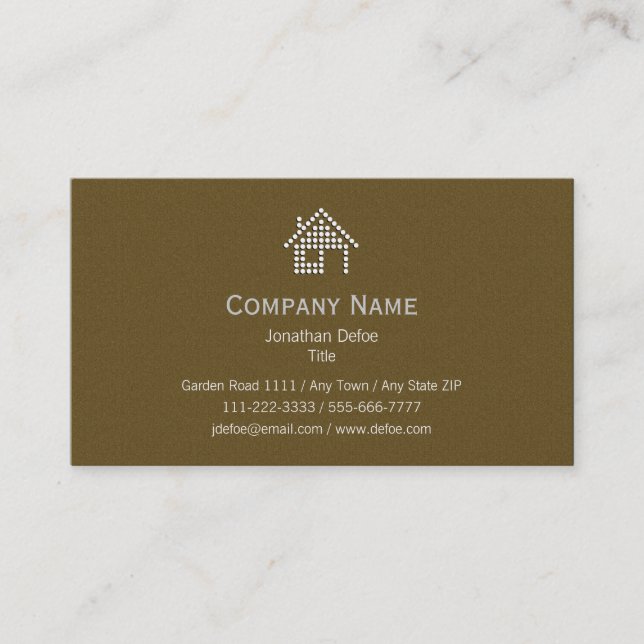 Real Estate Gold Business Card (Front)
