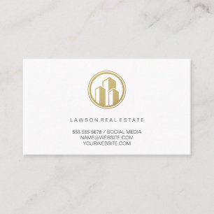 Real Estate   Golden Buildings   Lux Appointment Card