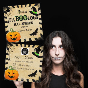real estate Halloween Pop By referral Favor Tags