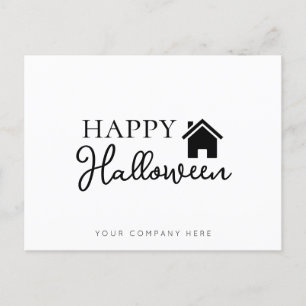 Real Estate Happy Halloween Postcard