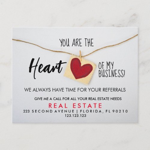 real estate heart referrals Announcement