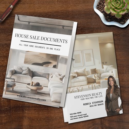 Real Estate Home Documents Pocket Folder
