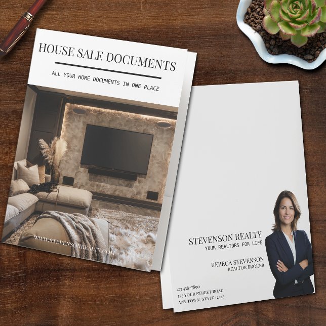 Real Estate Home Documents Pocket Folder (Creator Uploaded)