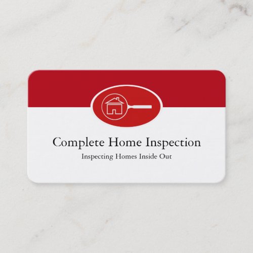Real Estate Home Inspection Business Card