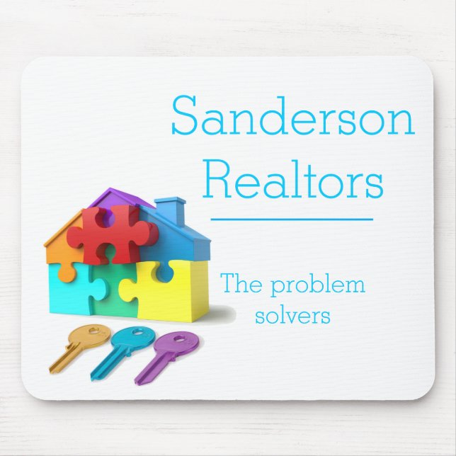 Real Estate, Home insurance, Realtor, estate agent Mouse Pad (Front)