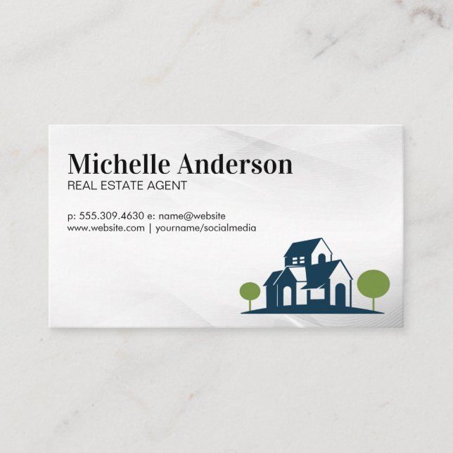 Real Estate | Home Property Logo Business Card (Front)
