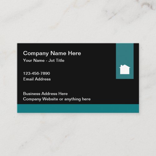 Real Estate Home Services Business Cards