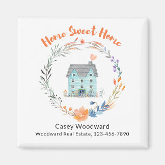 Real Estate Home Sweet Home Budget Promotional  Magnet