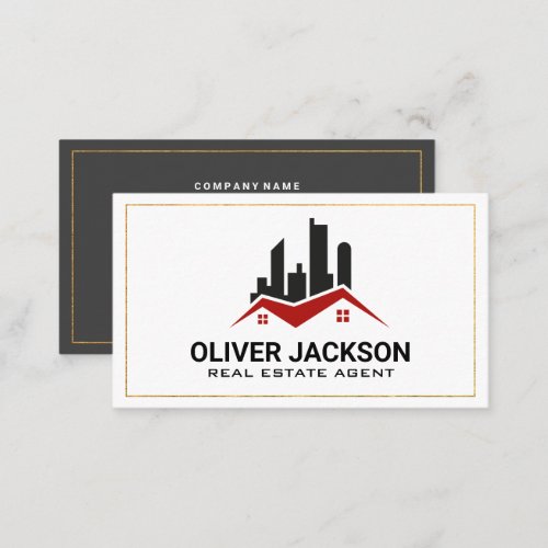 Real Estate Homes and Buildings Business Card