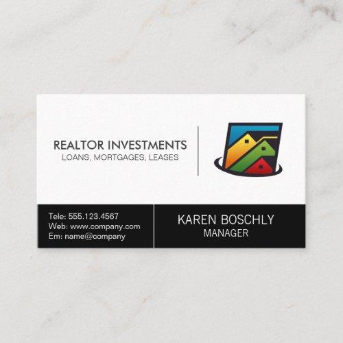 Real Estate Homes Business Card