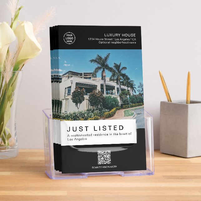 Real Estate House for Sale Logo Black Brochure (Insitu)