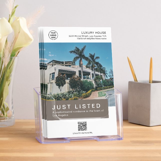 Real Estate House for Sale Logo Photo QR Brochure (Insitu)