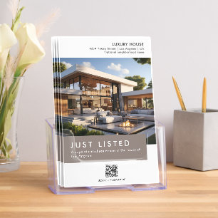 Real Estate House for Sale Photo QR Bi-Fold Brochure