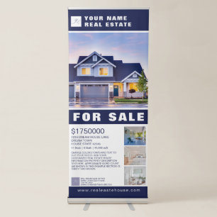 Real Estate House for Sale Retractable Banner