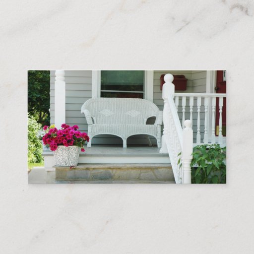 Customizable Real Estate House Porch Business Card