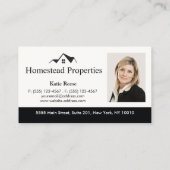 Real Estate House Roof Repair Business Card (Back)