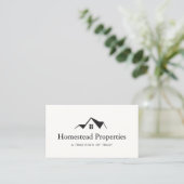 Real Estate House Roof Repair Business Card (Standing Front)