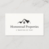 Real Estate House Roof Repair Business Card (Front)