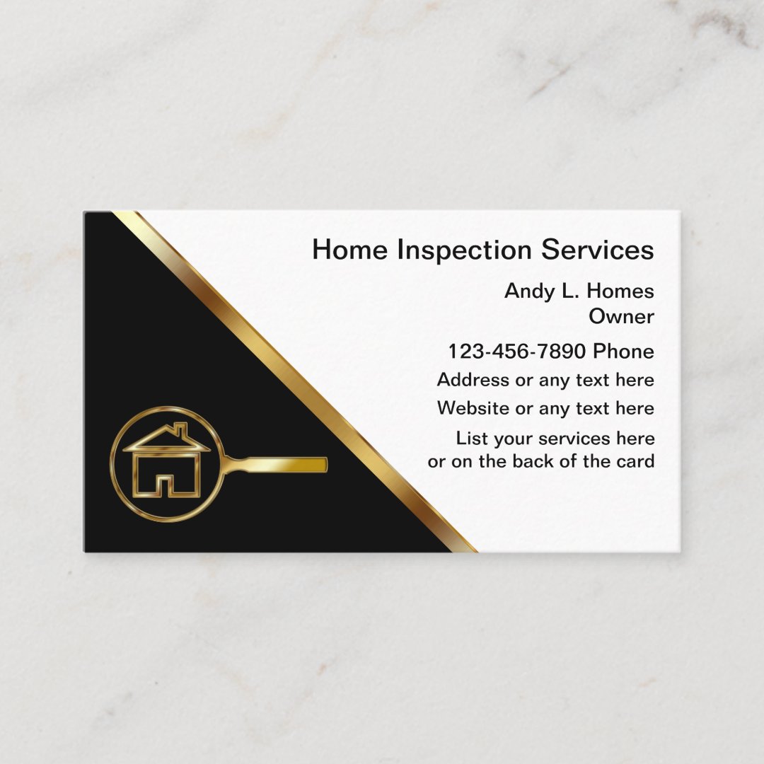Real Estate Inspector Business Cards Zazzle